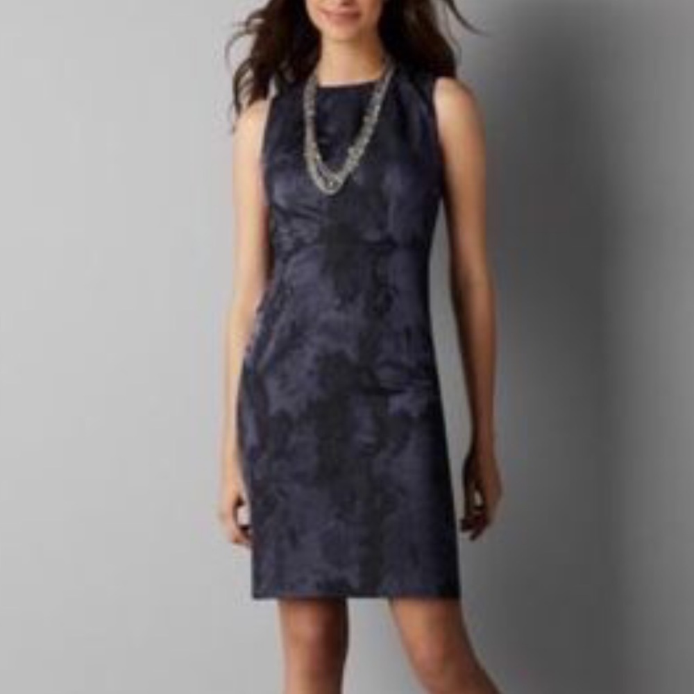 Ann Taylor loft jacquard shift dress